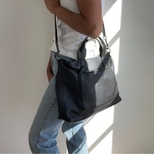 Coach Black Leather Briefcase